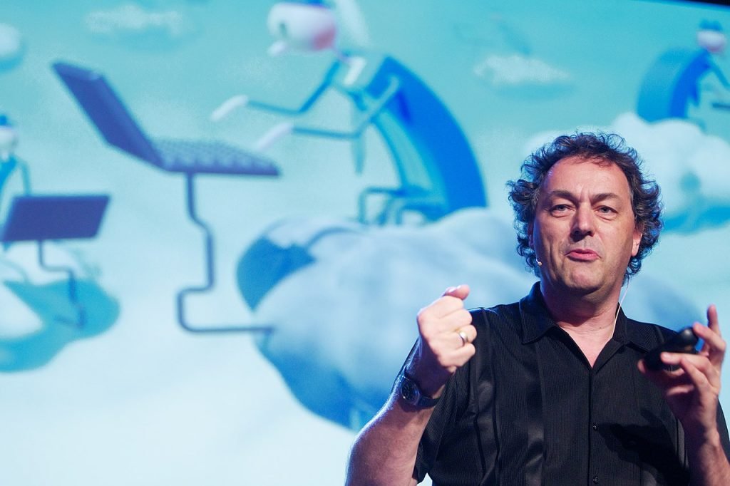 Gerd Leonhard explicando Tecnología vs Humanidad